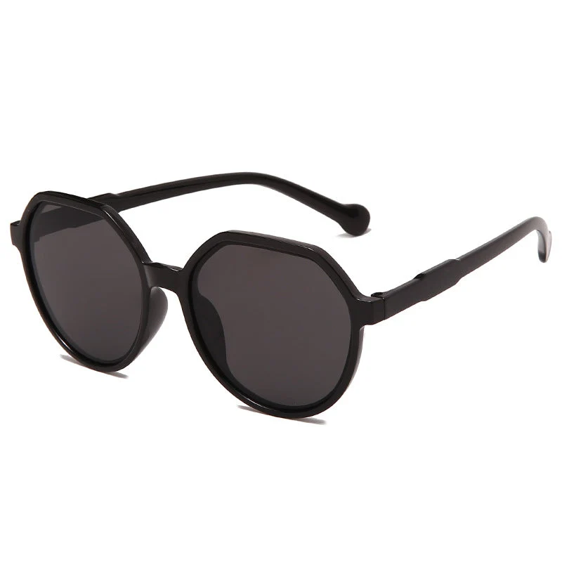 Dame moter solbrille med markant åttekant-design Luvikno