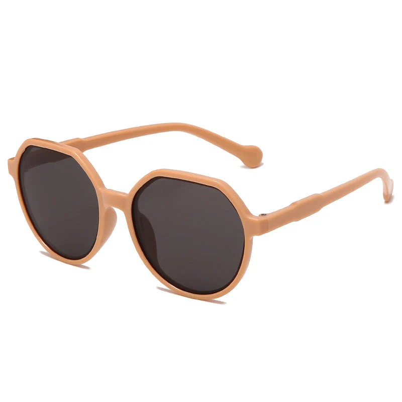 Dame moter solbrille med markant åttekant-design Luvikno