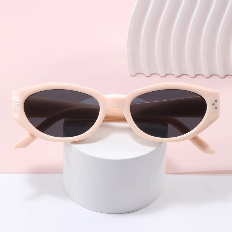 Dame moteriktig solbrille med dyremønster og stilfull ramme Luvikno