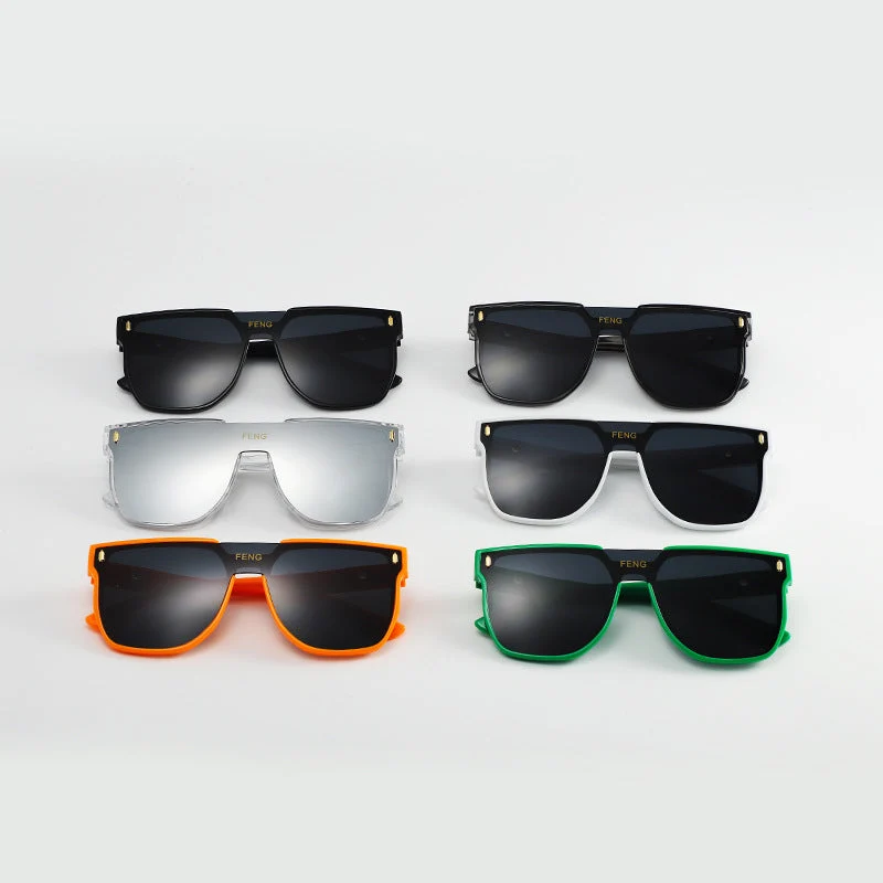 Damen moteriktig solbrille i trendy, geometrisk design Luvikno