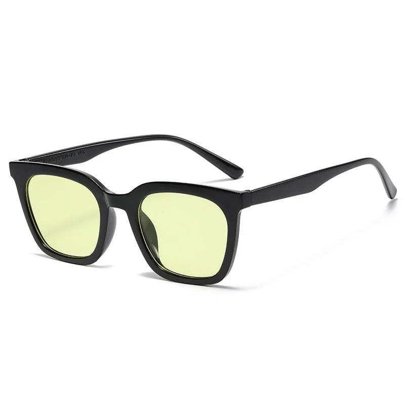 Dame moteriktig solbrille med kraftig dyremotiv Luvikno