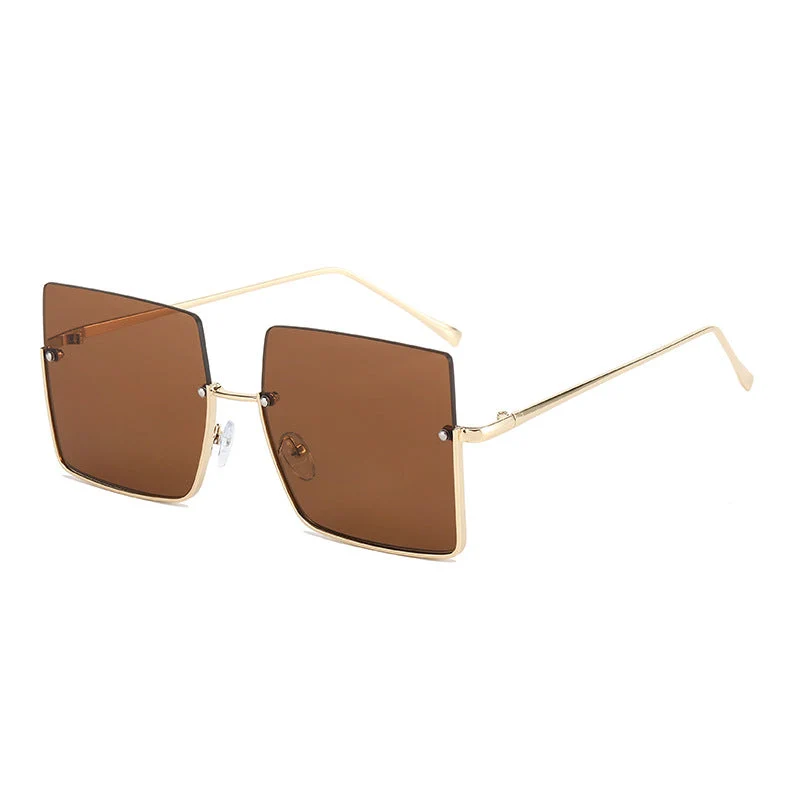 Damer Modisk solbrille i markant kvadratdesign Luvikno