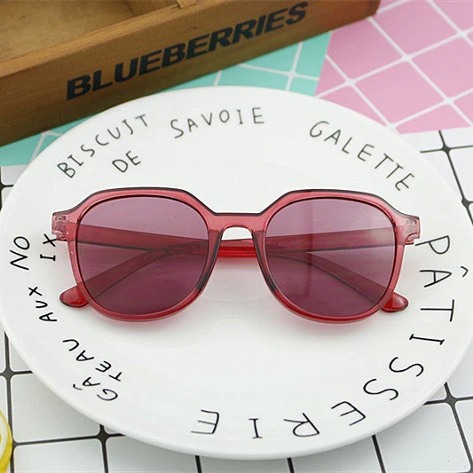 Dame moterik solbrille i elegant, åttekantet design Luvikno