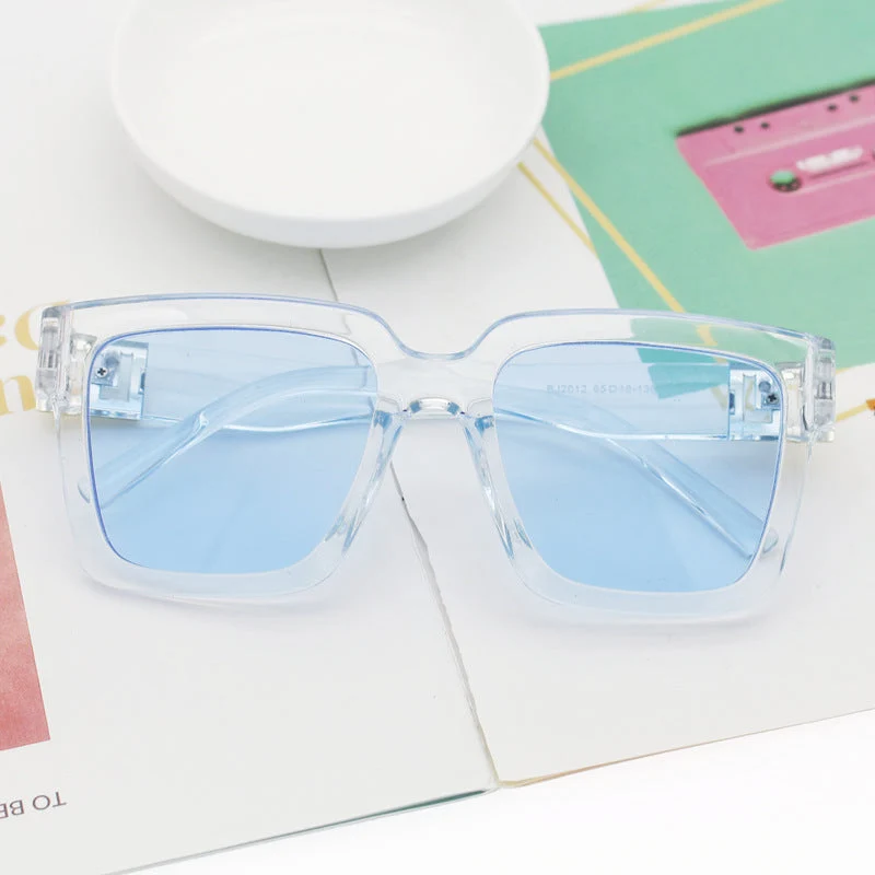Dame trendy firkantet solbrille med høyverdig UV-beskytter teknologi Luvikno