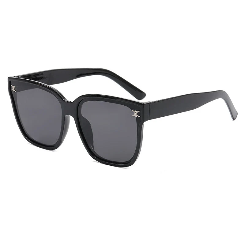 Dame moteriktig oversized solbrille med rhombiske glass Luvikno