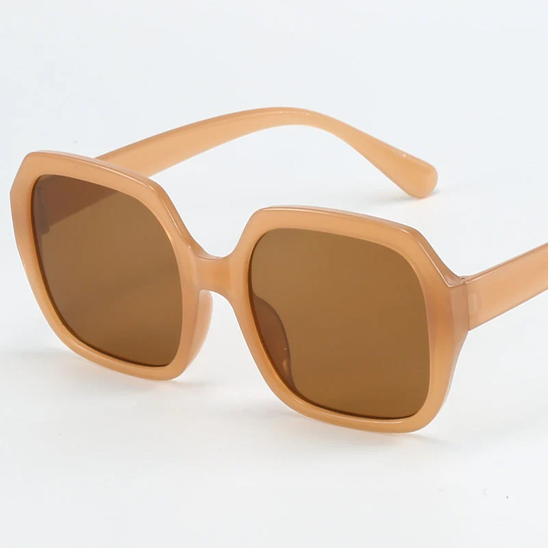 Dame Modisk Oversized-solbrille med ekstravagante leoparddetaljer Luvikno