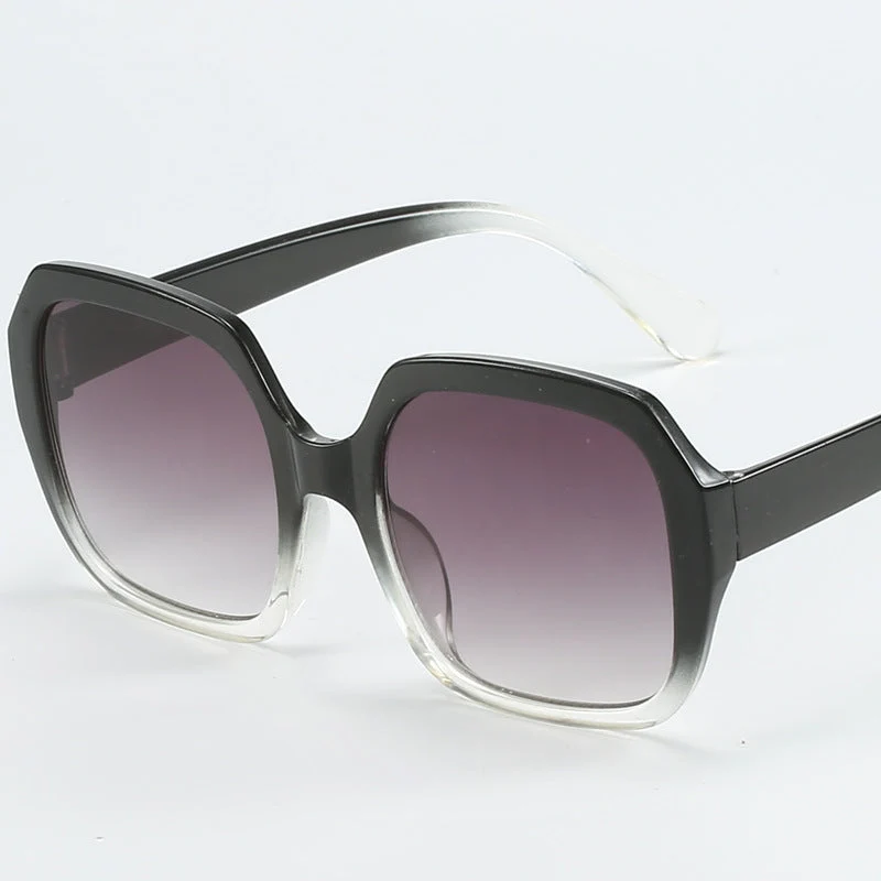 Dame Modisk Oversized-solbrille med ekstravagante leoparddetaljer Luvikno