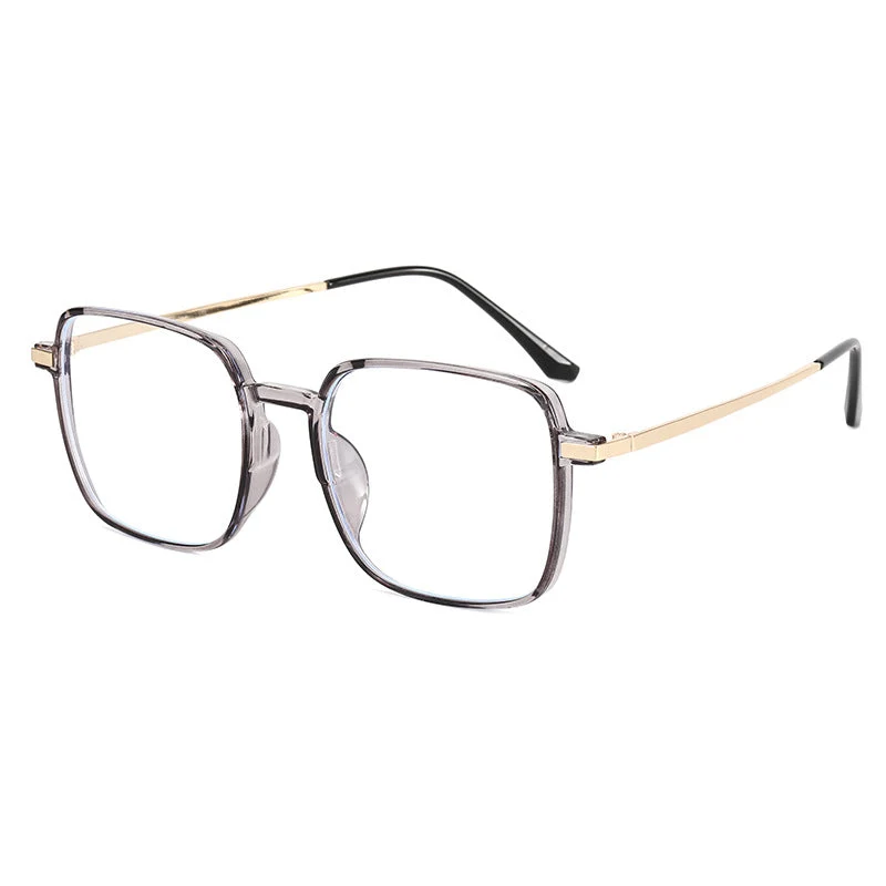 Dame moteriktig oversized solbrille med eksklusive metall-detaler Luvikno