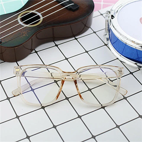 Dame moteriktig oversized solbrille med firkantet ramme og UV-beskyttelse Luvikno