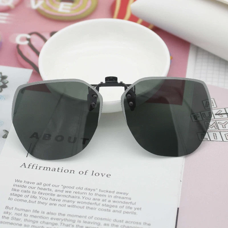 Dame moterik Oversized-solbrille med kvadratisk design Luvikno