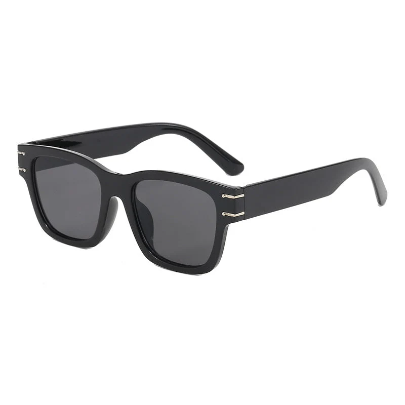 Dame moteriktig oversized solbrille med holdbar plastinnfatning Luvikno