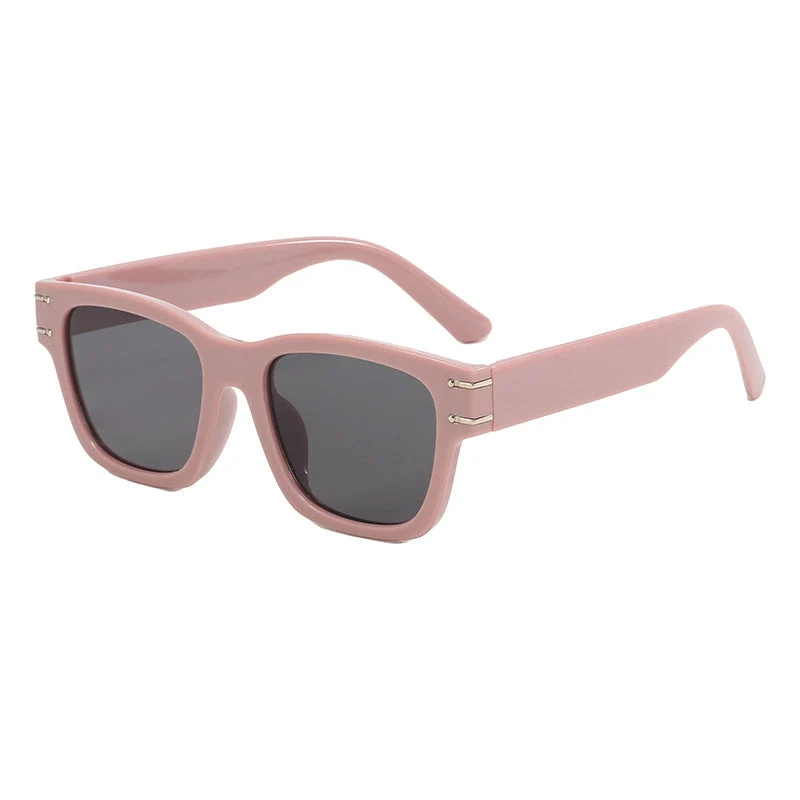Dame moteriktig oversized solbrille med holdbar plastinnfatning Luvikno