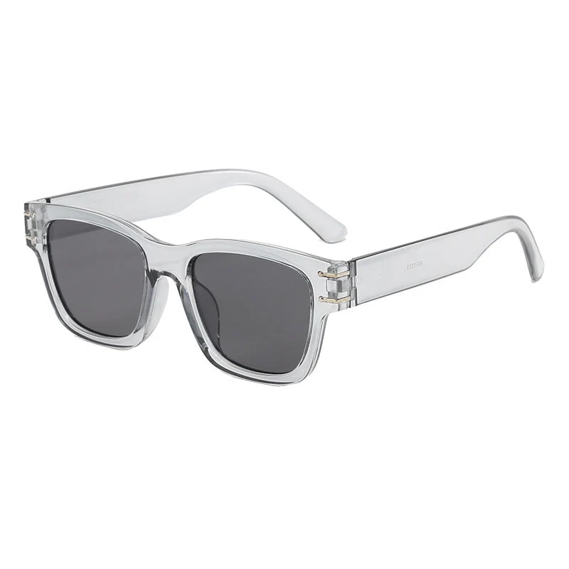 Dame moteriktig oversized solbrille med holdbar plastinnfatning Luvikno