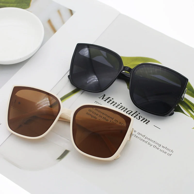 Damer Motemessig Oversized-Quadrat-solbrille Luvikno