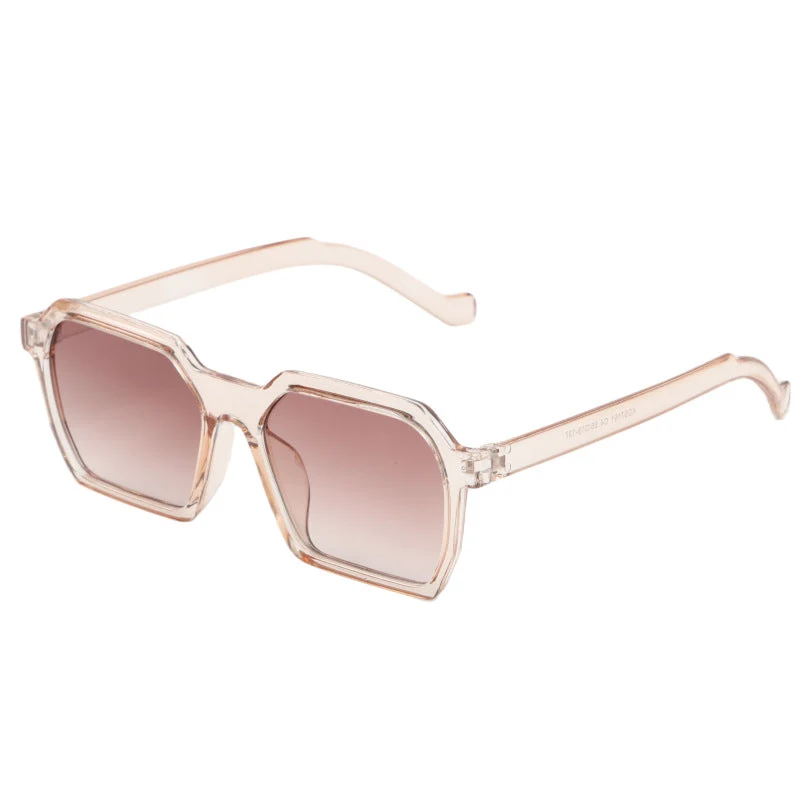 Damer Moderne hexagonal solbrille med myk fargegradient Luvikno