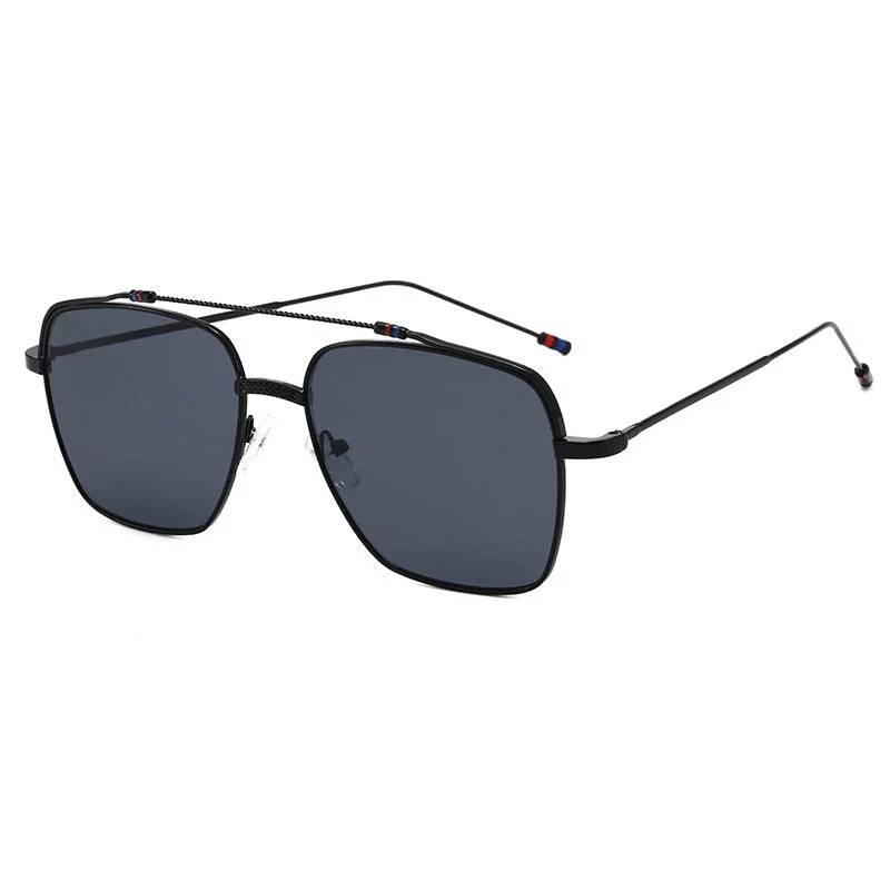 Dame moteriktig buet brille med smal metallramme Luvikno