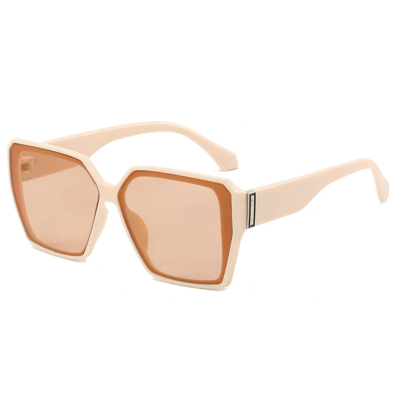 Dame moteriktig geometrisk solbrille i urban stil Luvikno