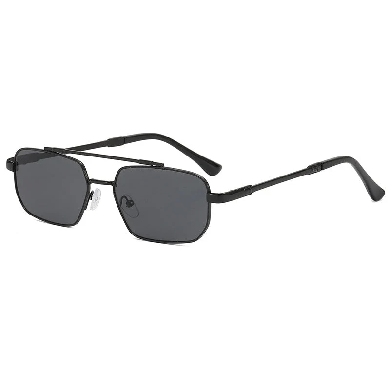 Dame moteriktig geometrisk brille med lett metallramme Luvikno