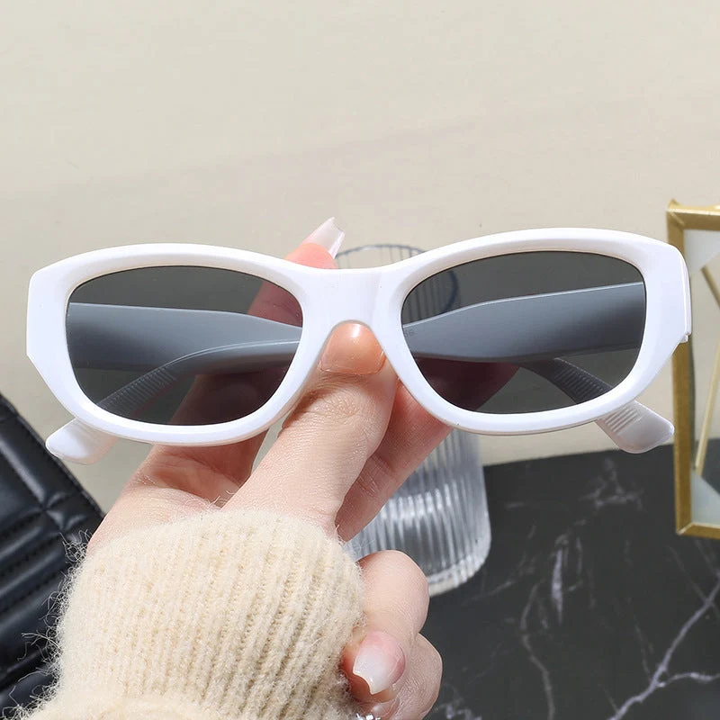 Dame moteriktig Cat-Eye solbrille med fleksibel ramme og UV-beskyttelse Luvikno