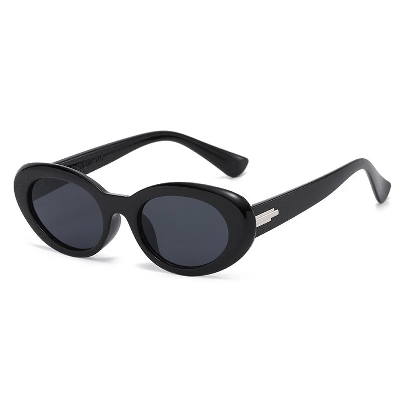 Dame moteriktig Cat-Eye briller med trendy tykke rammer Luvikno