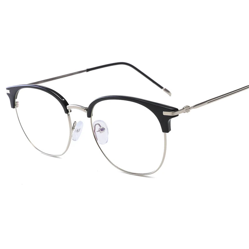 Damer moteriktig cat-eye brille med filigran metallramme Luvikno