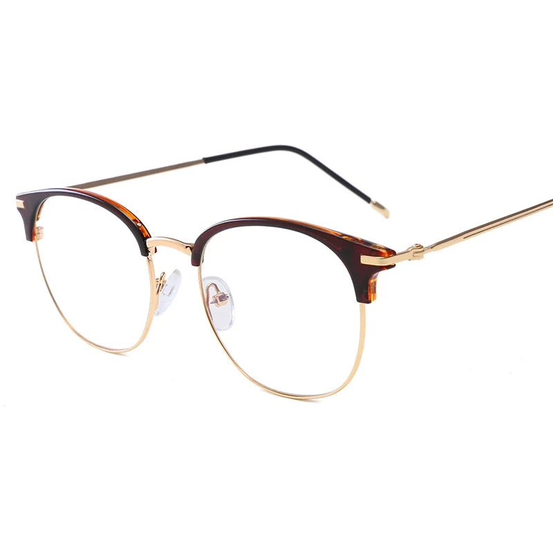 Damer moteriktig cat-eye brille med filigran metallramme Luvikno