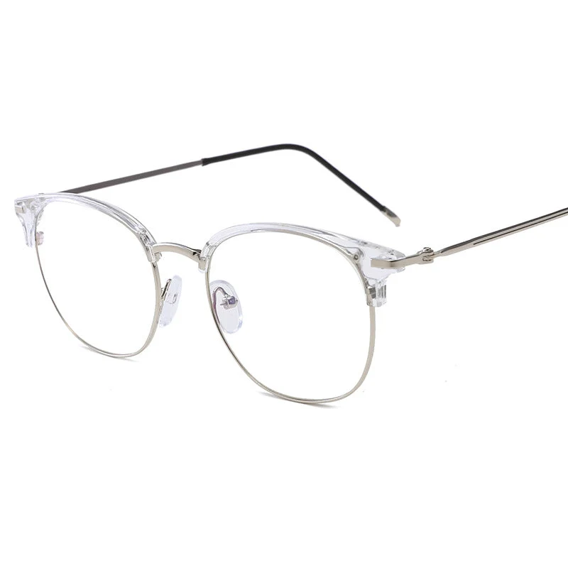 Damer moteriktig cat-eye brille med filigran metallramme Luvikno