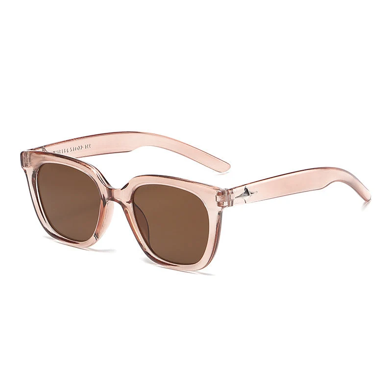 Dame moderne firkantet solbrille med stilfull ramme Luvikno