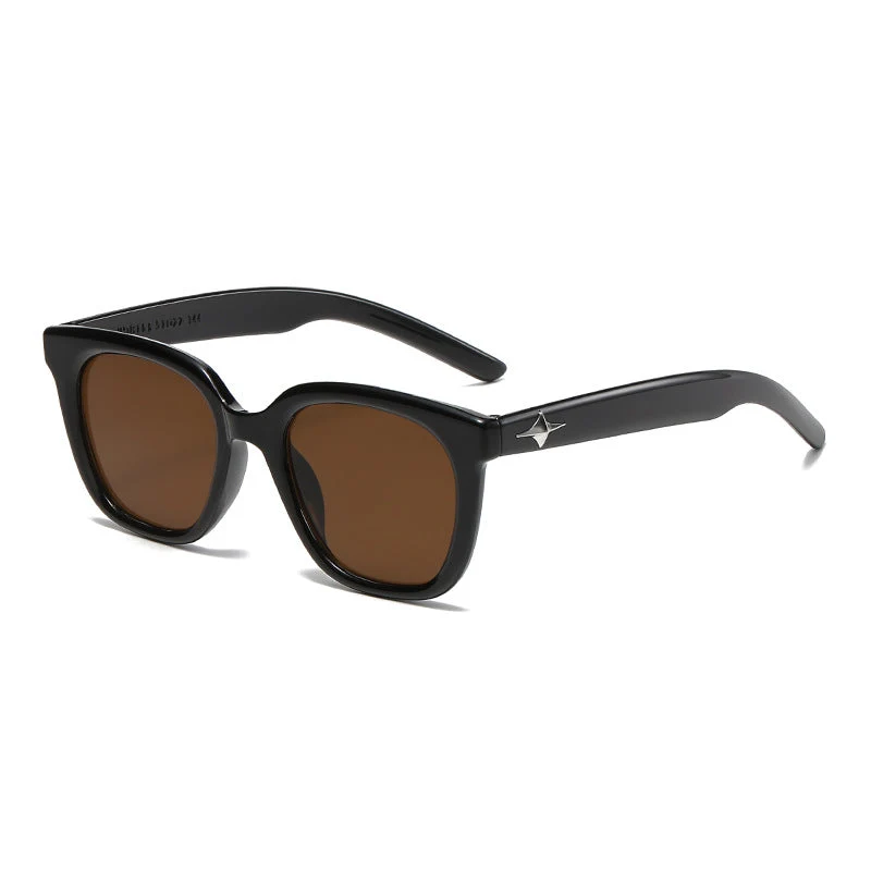 Dame moderne firkantet solbrille med stilfull ramme Luvikno