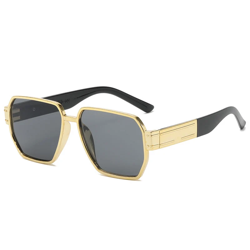 Dame moderne Oversized-solbriller med asymmetrisk ramme Luvikno