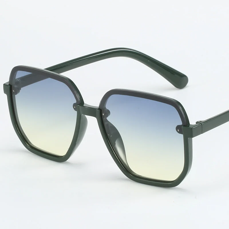 Dame geometrisk solbrille i moderne design Luvikno