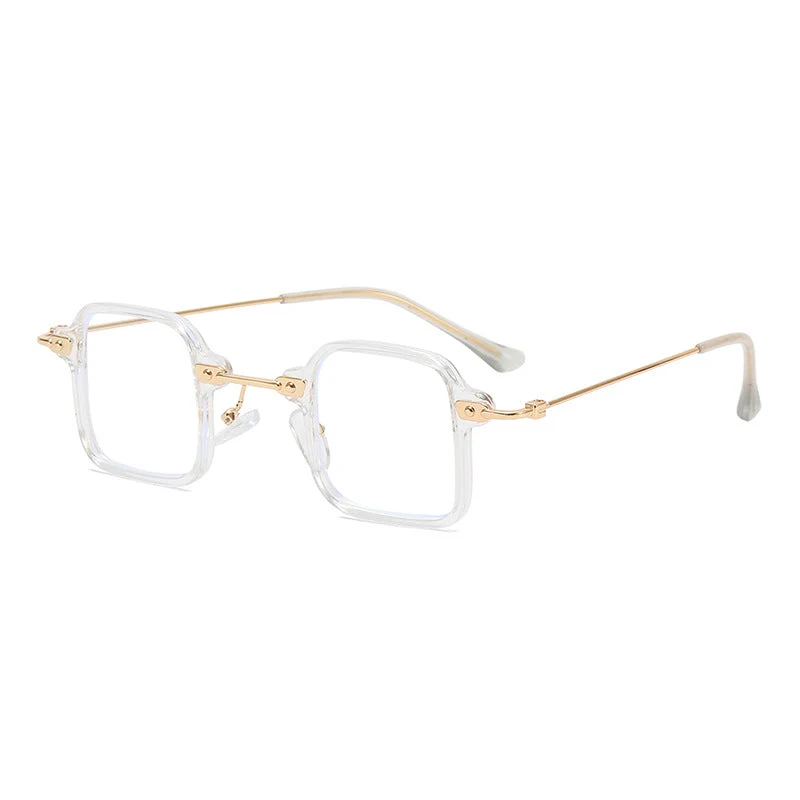 Dame geometrisk solbrille med stilfull metallramme Luvikno