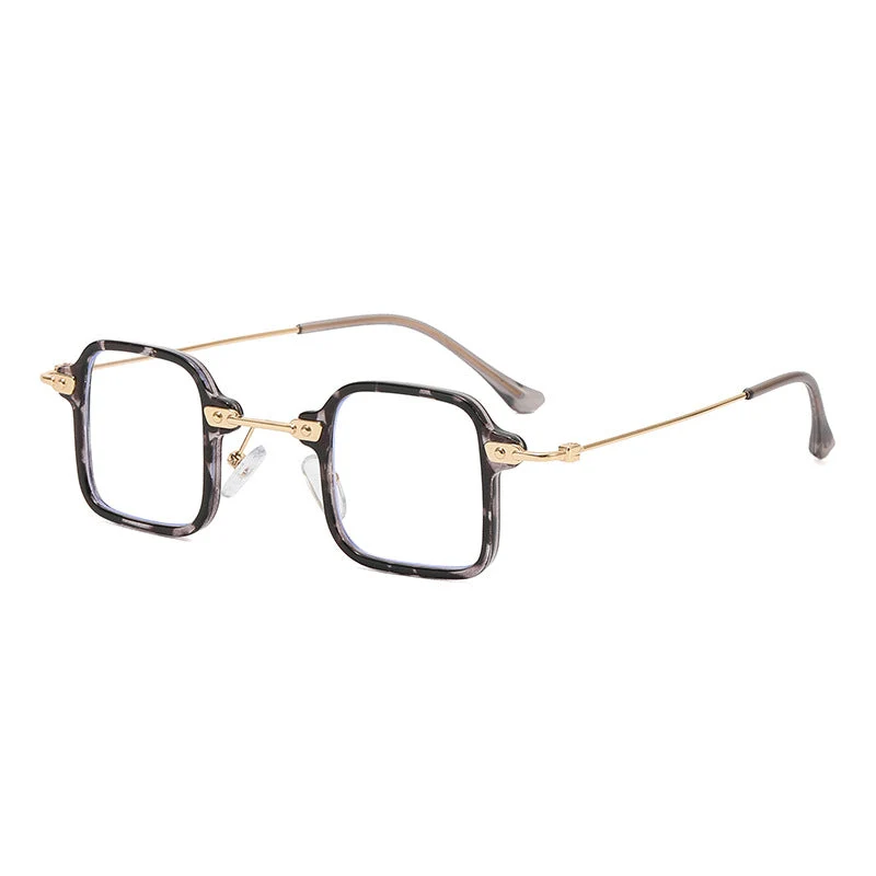 Dame geometrisk solbrille med stilfull metallramme Luvikno