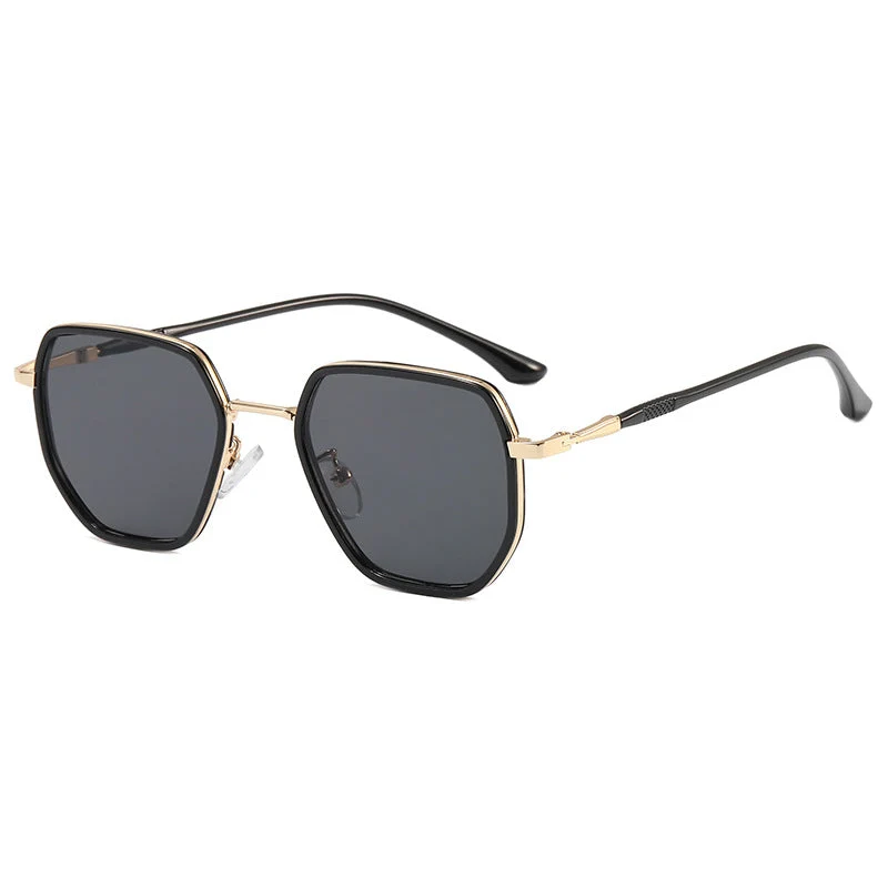 Dame geometrisk solbrille med elegant glassdesign Luvikno