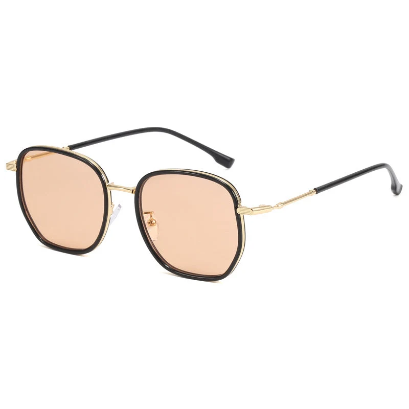 Dame geometrisk oversized solbrille Luvikno