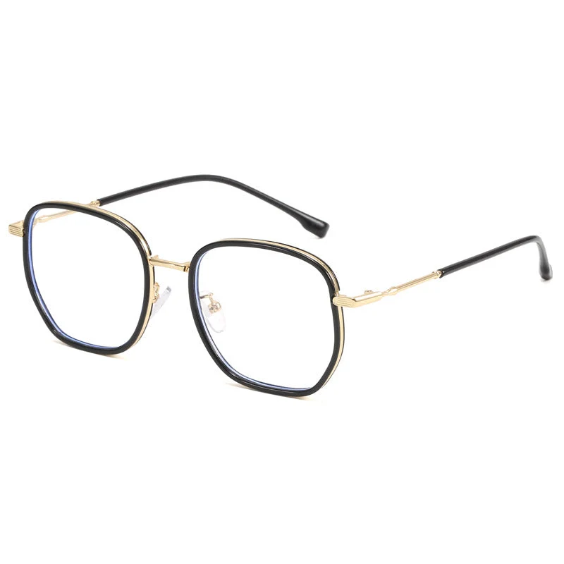 Dame geometrisk oversized solbrille Luvikno
