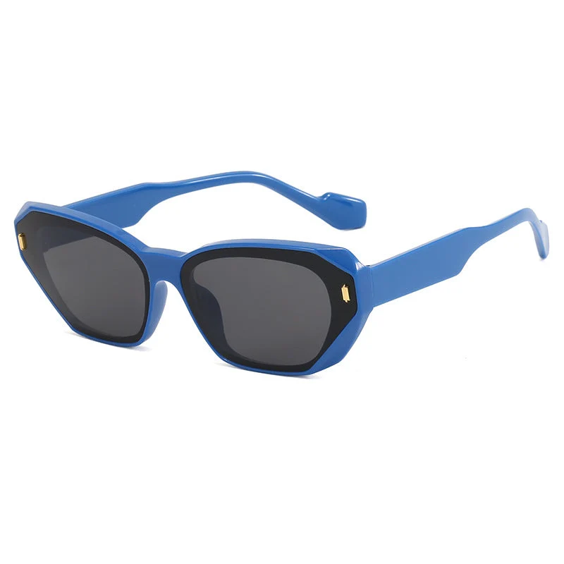 Dame geometrisk designer solbrille med markant ramme Luvikno