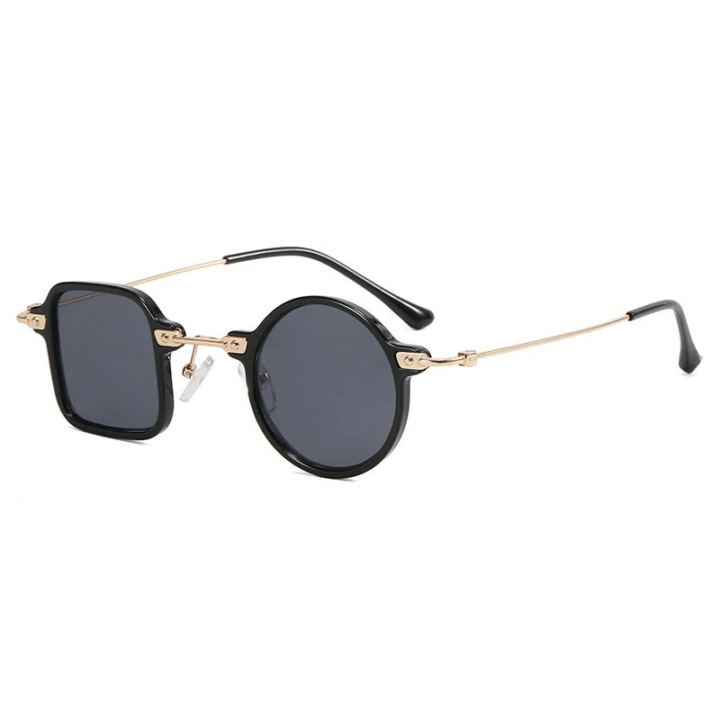 Dame elegant rund hybridbrille med kvadratisk design Luvikno