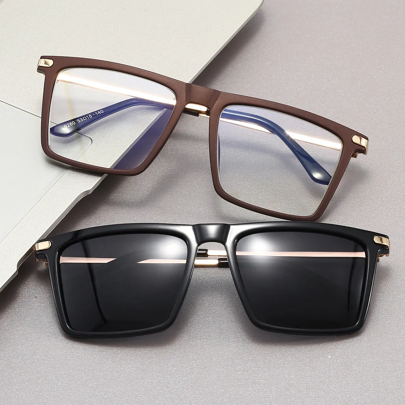 Dame elegante kvadratisk designerbrille Luvikno
