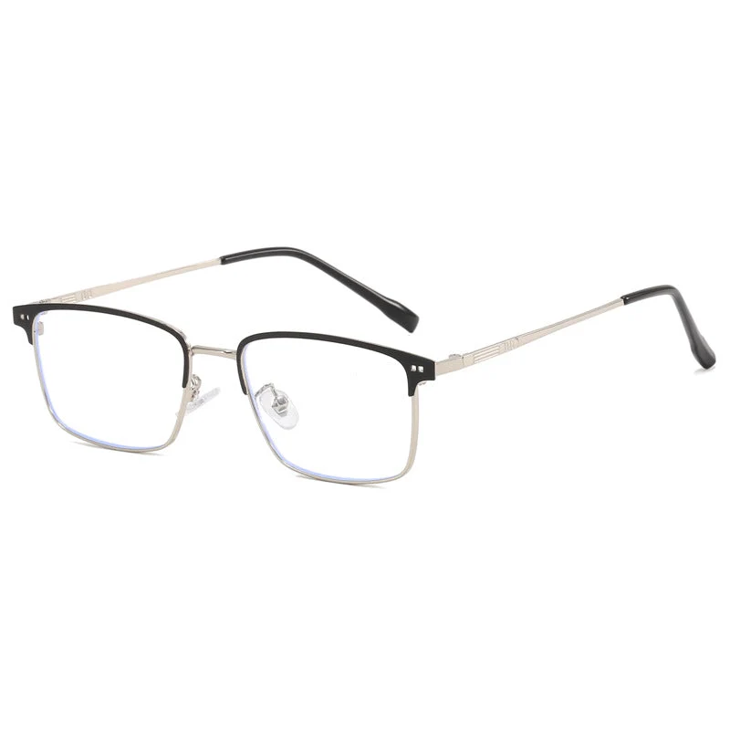 Dame elegant firkantet briller med fin metallramme Luvikno