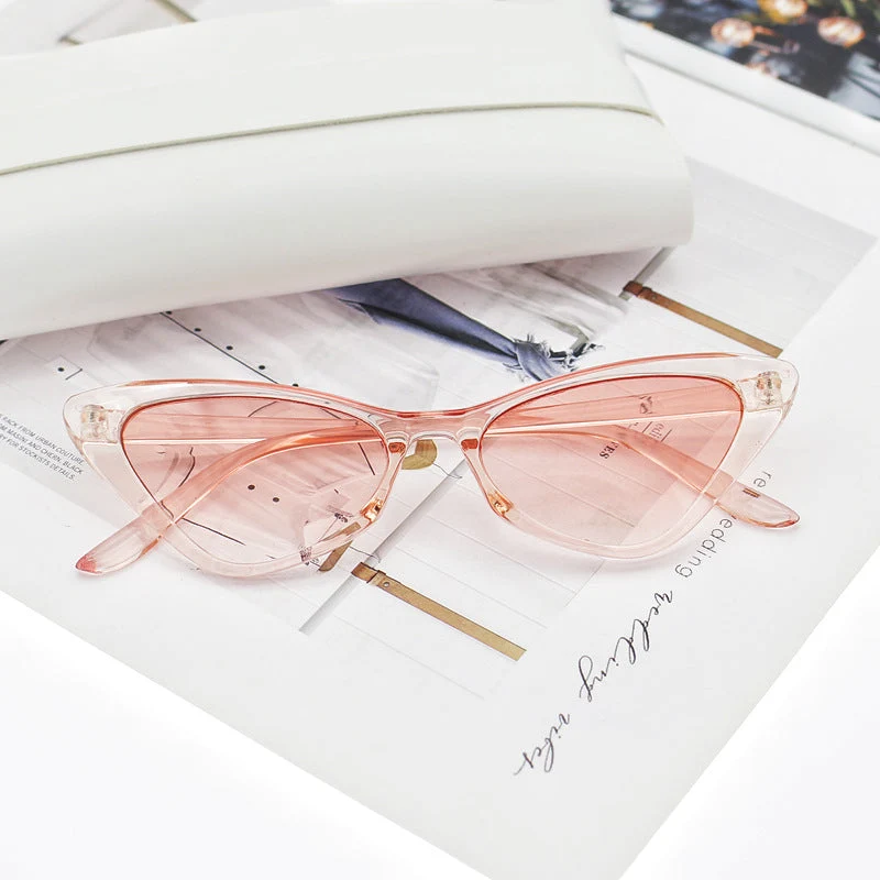 Dame Cat-Eye solbriller med nøye designet ramme Luvikno