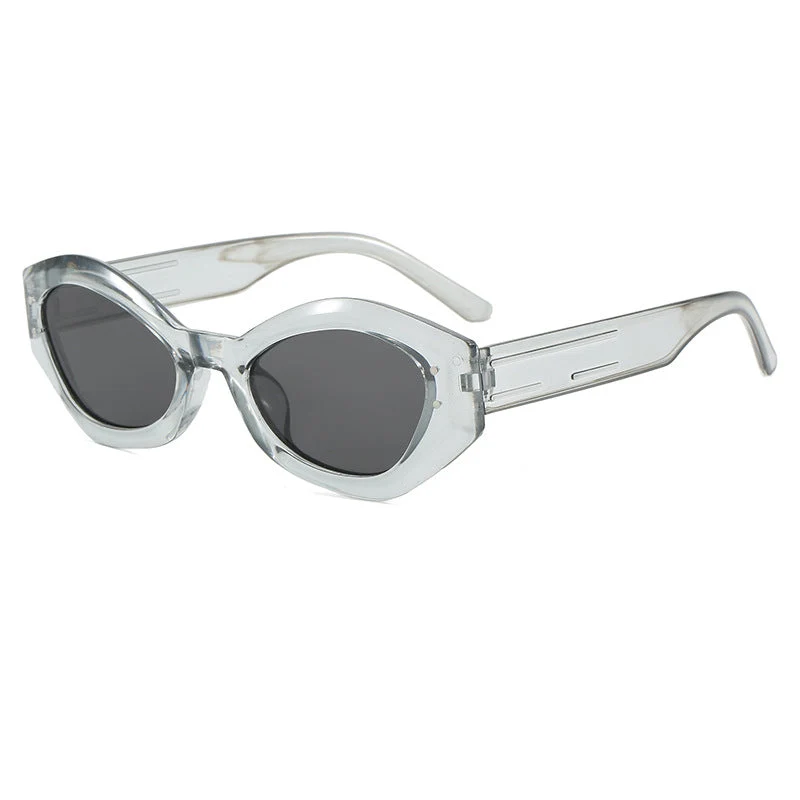 Dame Cat-Eye solbriller med moderne design og bred ramme Luvikno