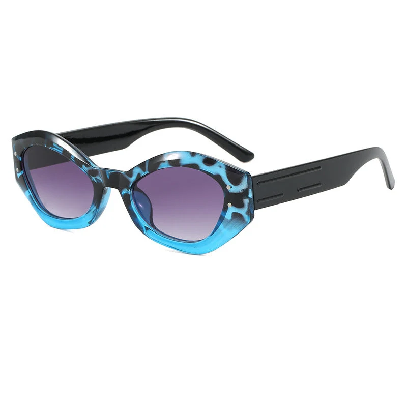 Dame Cat-Eye solbriller med moderne design og bred ramme Luvikno