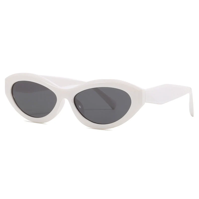 Dame cat-eye solbriller med bred ramme og UV-beskyttelse Luvikno