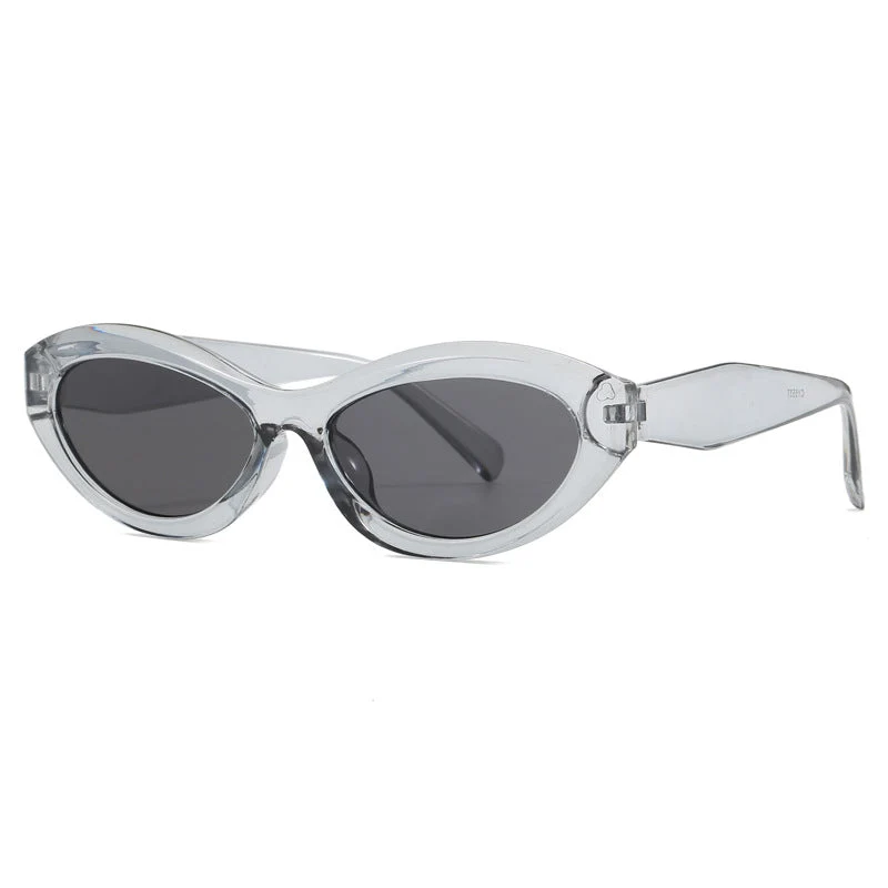 Dame cat-eye solbriller med bred ramme og UV-beskyttelse Luvikno