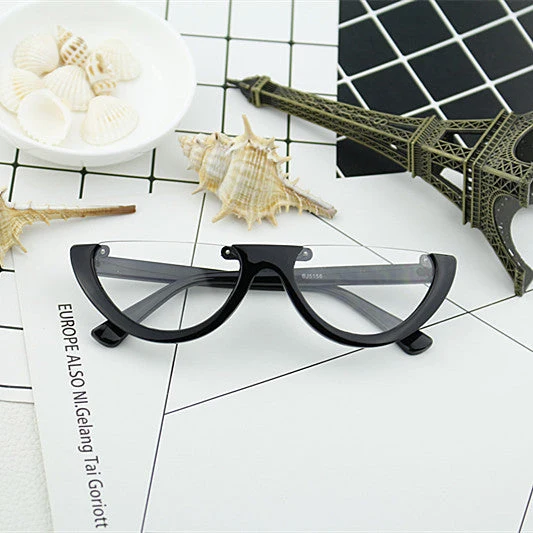Dame Cat-Eye Briller med markant ramme og speilbelagte glass Luvikno