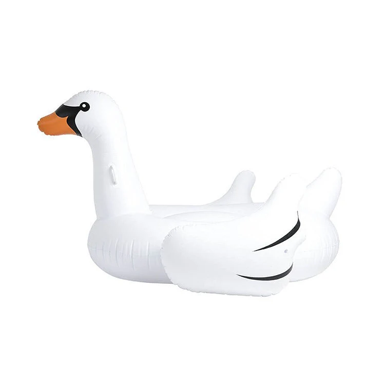 Unisex oppustbar svømmeleke i elegant svaneform Luvikno