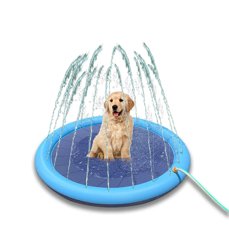 Hund Splash Pool med integrert sprinkleranlegg Luvikno