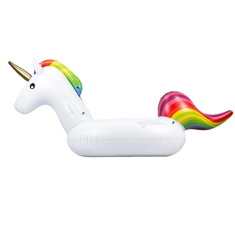 Kvinnelig oppblåsbar unicorn svømme ring Luvikno