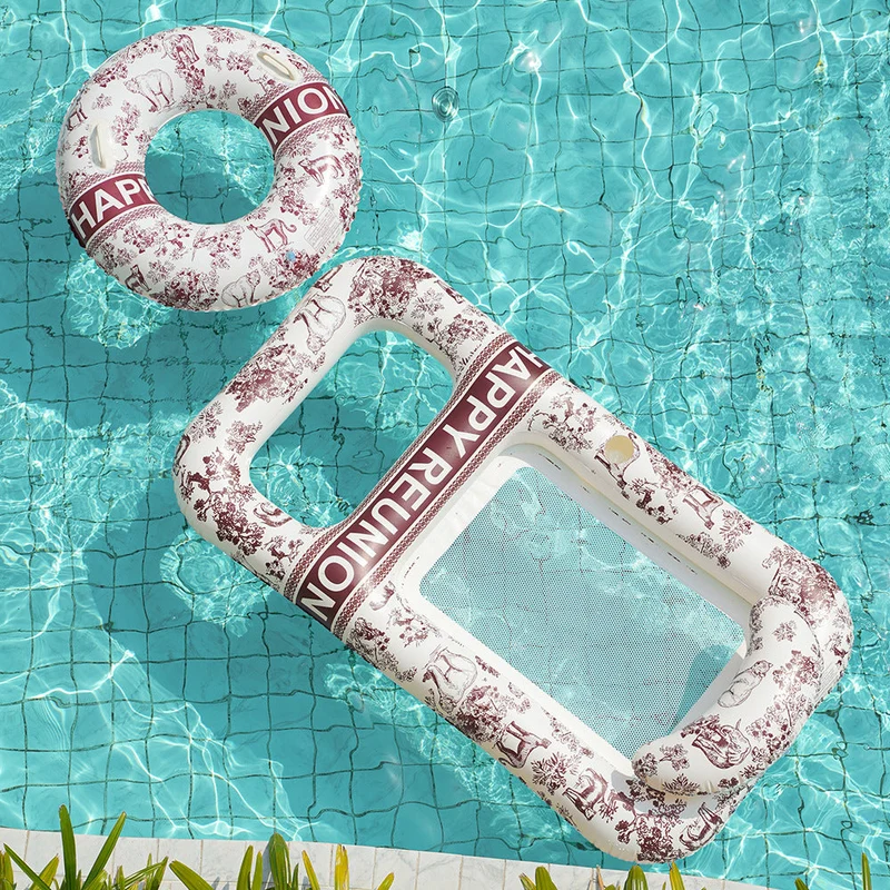 Unisex Elegant Swim Ring med Blomsterdesign Luvikno